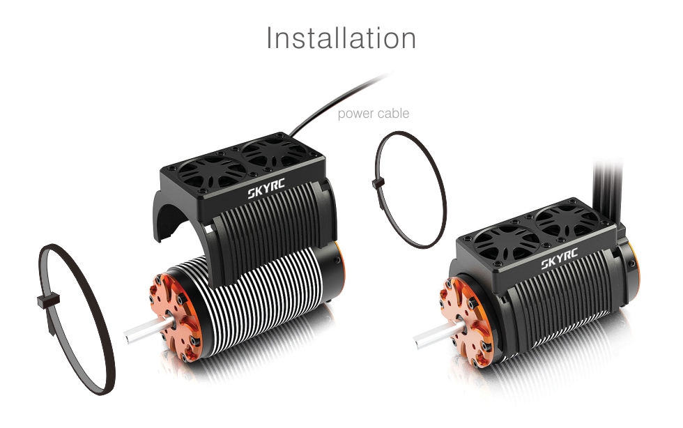 SKYRC twin motor cooling fan For 1/5 scale motor SK-400008