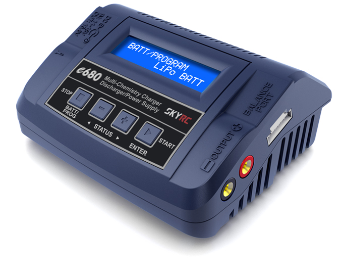 SkyRC e680 Charger LiPo/LiFe/LiHV, NiMH 80W 240VAC  – 100149-01